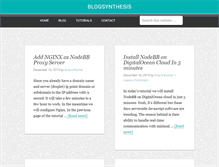 Tablet Screenshot of blogsynthesis.com